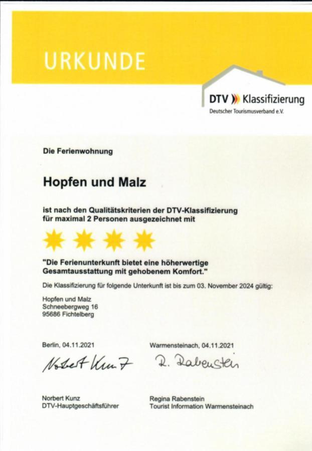 Ferienwohnungen Hopfen Und Malz 피흐텔베르크 외부 사진
