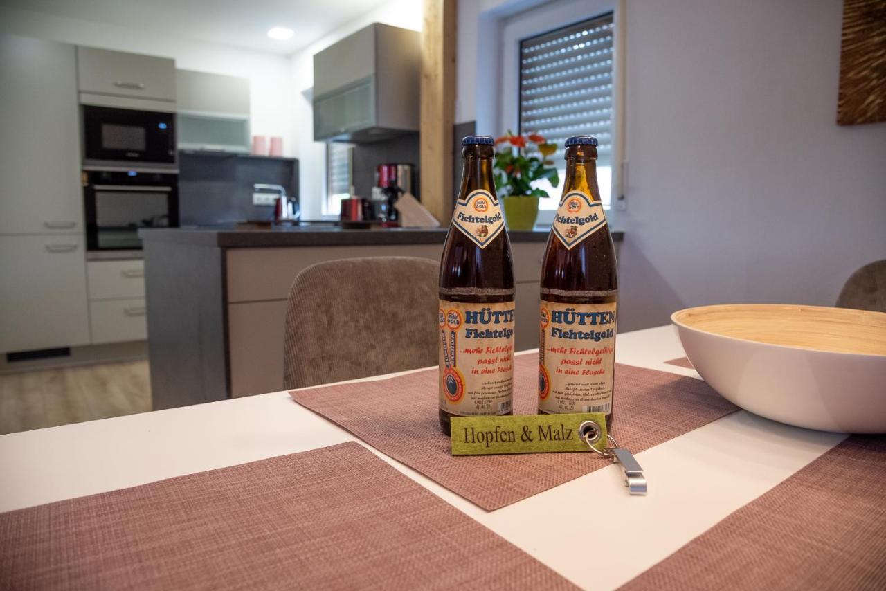 Ferienwohnungen Hopfen Und Malz 피흐텔베르크 외부 사진